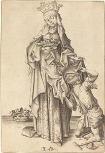 Svatá Alžběta Durynská, c. 14751480. od Israhel van Meckenem