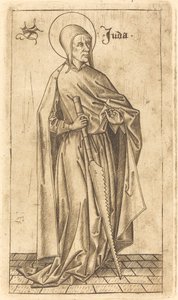 Saint Simon Zelotes nebo Saint Judas Tadeus, c. 14701480. od Israhel van Meckenem