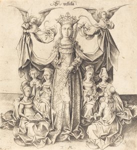Svatá Uršula a její panny, c. 14751480. od Israhel van Meckenem