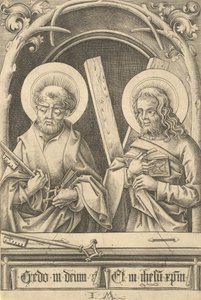 Svatí Petr a Ondřej, c. 14801485. od Israhel van Meckenem