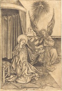 Zvěstování, c. 14801490. od Israhel van Meckenem