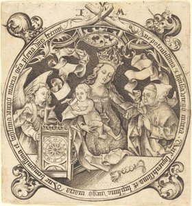 Madona s hodinami, c. 1490. od Israhel van Meckenem