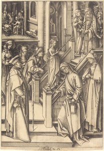 Uvedení Panny Marie, c. 14901500. od Israhel van Meckenem