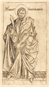 Svatý Bartoloměj od Israhel van Meckenem after Master E.S.
