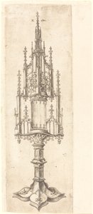 Gotická monstrance od Israhel van Meckenem after Master W with the Key