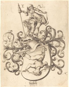 Erb s Tumbling Boyem od Israhel van Meckenem after Master of the Housebook