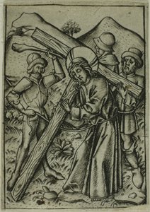 Kristus nesoucí kříž od Israhel van Meckenem the younger