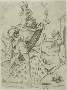 Svatý Kryštof od Israhel van Meckenem the younger