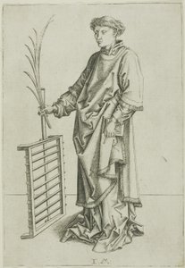 Svatý Vavřinec od Israhel van Meckenem the younger