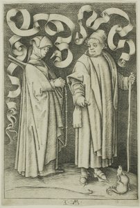Návštěvníci kostela od Israhel van Meckenem the younger