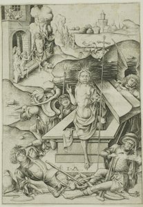 Vzkříšení od Israhel van Meckenem the younger