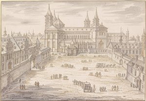 Špýrská katedrála a biskupský palác. 1621 od Israël Silvestre