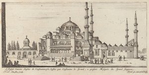 Kostel Saint Sophia v Konstantinopoli, postavený Konstantinem Velikým; nyní Mešita Velkého Pána od Israël Silvestre