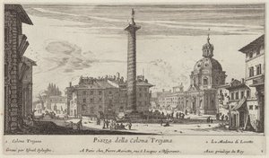 Piazza della Colonna Traiana od Israël Silvestre