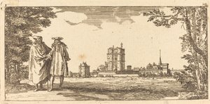 Celkový plán Chasteau a malého Parc de Vincennes od Israël Silvestre
