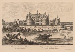 Pohled na Château de Chambord ze vstupní strany od Israël Silvestre