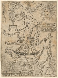 Alegorie císaře a papeže od Italian 15th Century