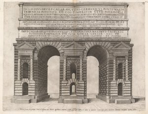 Oblouk Claudiánského akvaduktu od Italian 16th Century
