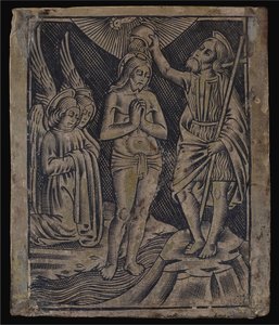Křest Kristův od Italian 16th Century