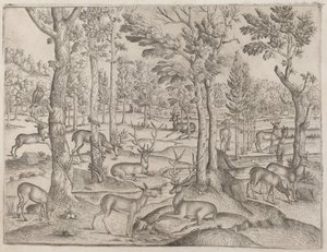 Jelen v lese od Italian 16th Century