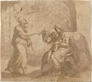 Zbytek na útěku do Egypta od Italian 16th Century