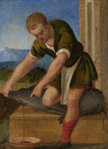 Práce měsíců: prosinec, c. 1580 od Italian Master