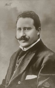 Alessandro Bonci, italský operní pěvec (čb fotografie) od Italian Photographer