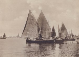 Rybářské lodě (černobílá fotografie) od Italian Photographer