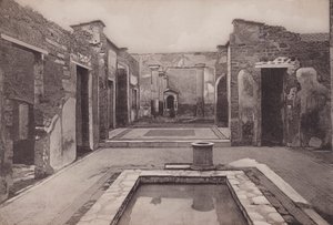 Casa Del Poeta Tragico, Dům tragického básníka (černobílá fotografie) od Italian Photographer
