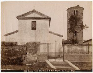 Kostel St Mary Major, Ravenna, Emilia-Romagna, Itálie, fotografie Pietro Poppi, Bologna, ca 1900 od Italian Photographer