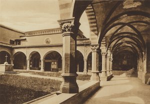 Firenze / Florencie: Kostel S Maria Novella, Zelený klášter, Fra Giovanni da Carpi (černobílá fotografie) od Italian Photographer