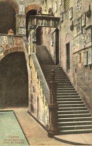 Florencie, Itálie, Bargello, Schodiště od Italian Photographer