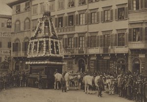Bílá sobota, Florencie (černobílá fotografie) od Italian Photographer