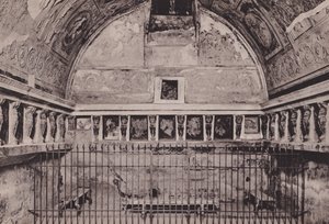 Interno Dei Bagni Del Foro, interiér lázní Fóra (černobílá fotografie) od Italian Photographer