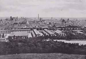 Itálie: Bologna, panorama města (černobílá fotografie) od Italian Photographer
