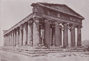 Itálie: Chrám Concordia, Agrigento (černobílá fotografie) od Italian Photographer