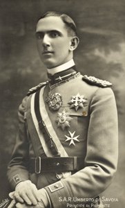 Italský král Umberto II od Italian Photographer