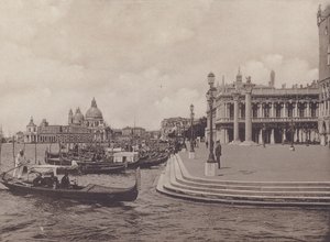 Pier, Dalla Riva Degli Schiavoni (černobílá fotografie) od Italian Photographer