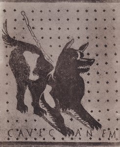 Mosaico, Cave Canem, Mosaic, Cave Canem (čb foto) od Italian Photographer