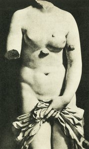 Muzeum, Syrakuská Venuše, 3. století př. n. l. Credesis (čb fotografie) od Italian Photographer