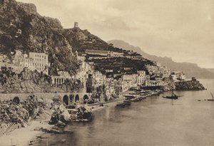Neapol: Amalfi, Panorama (č/b foto) od Italian Photographer