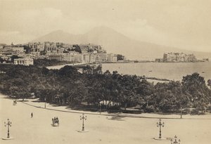 Neapol: Panorama z Mergelliny (černobílá fotografie) od Italian Photographer
