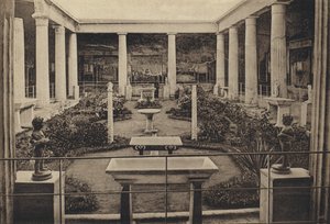 Neapol: Pompeje, Casa Dei Vetti (černobílá fotografie) od Italian Photographer
