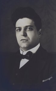 Pietro Mascagni, italský skladatel opery Cavalleria Rusticana (čb foto) od Italian Photographer