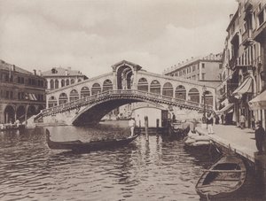 Most Rialto (černobílá fotografie) od Italian Photographer