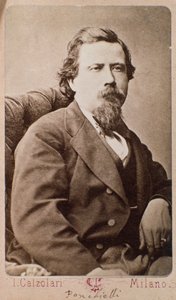 Portrét Amilcare Ponchielliho (1834-1885), italského skladatele od Italian Photographer