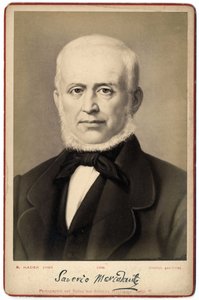 Portrét Saveria Mercadanteho (1795-1870), italského skladatele. od Italian Photographer