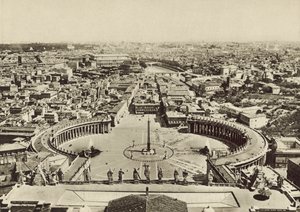 S Peters Square a Panorama města převzaté z Dome od Italian Photographer