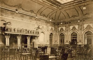 San Remo, Casino Municipale, Zimní zahrada (černobílá fotografie) od Italian Photographer