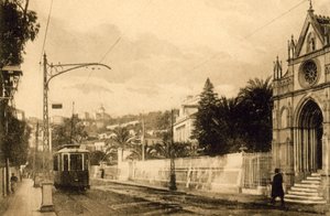 Sanremo, Corso Cavallotti (černobílá fotografie) od Italian Photographer